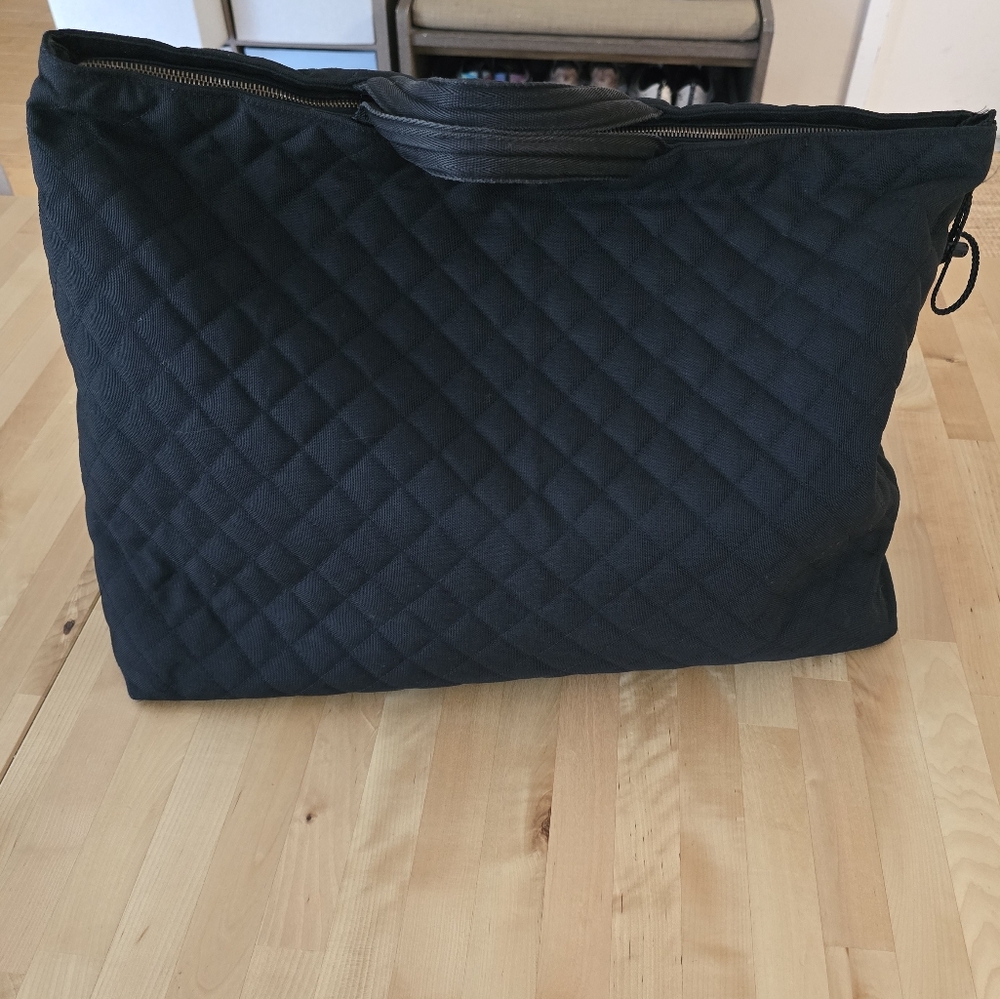 Mz Wallace Canvas Quilted Large Tote Weekender Bag
